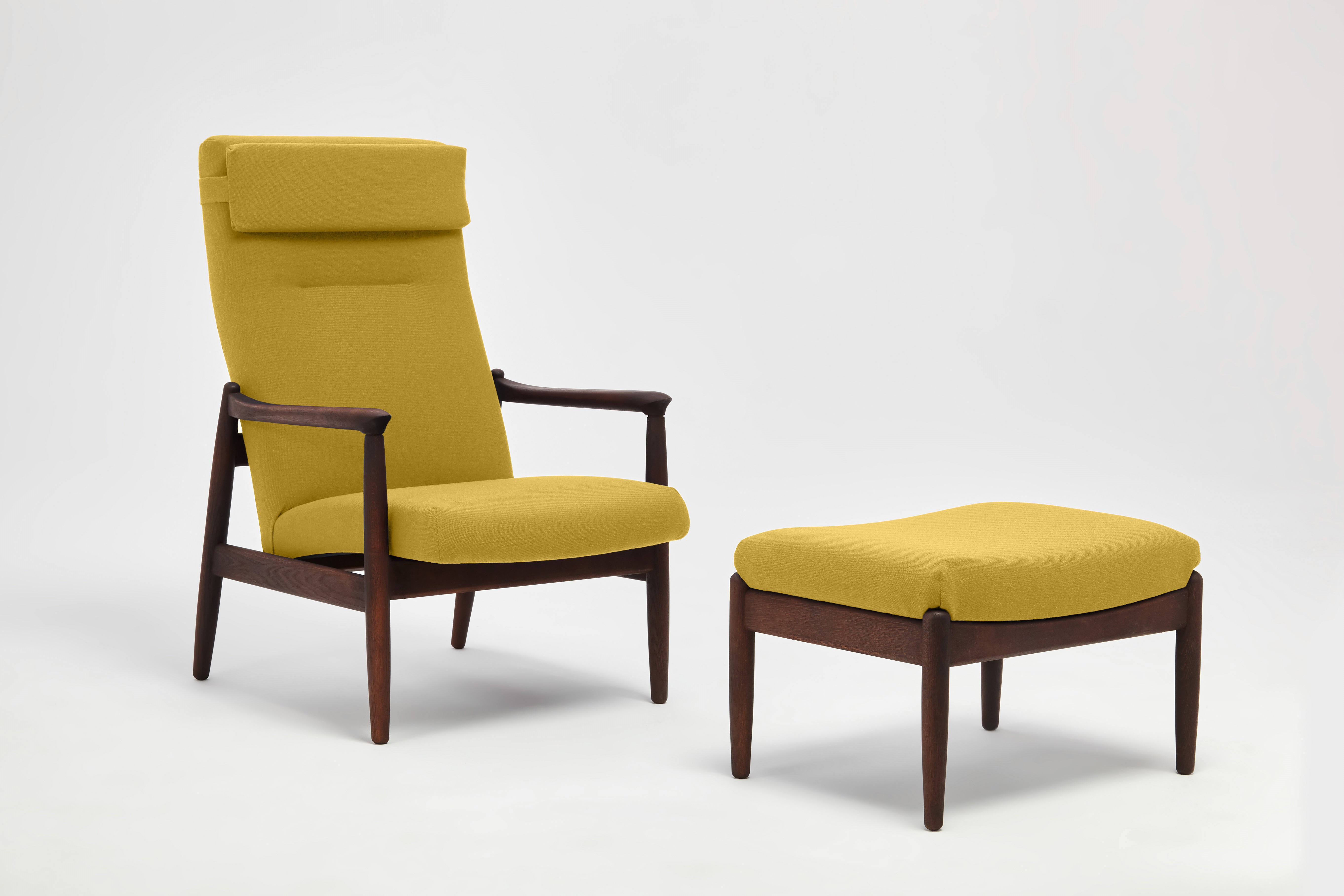 H64 Fauteuil à Dossier Haut Avec Repose-pieds