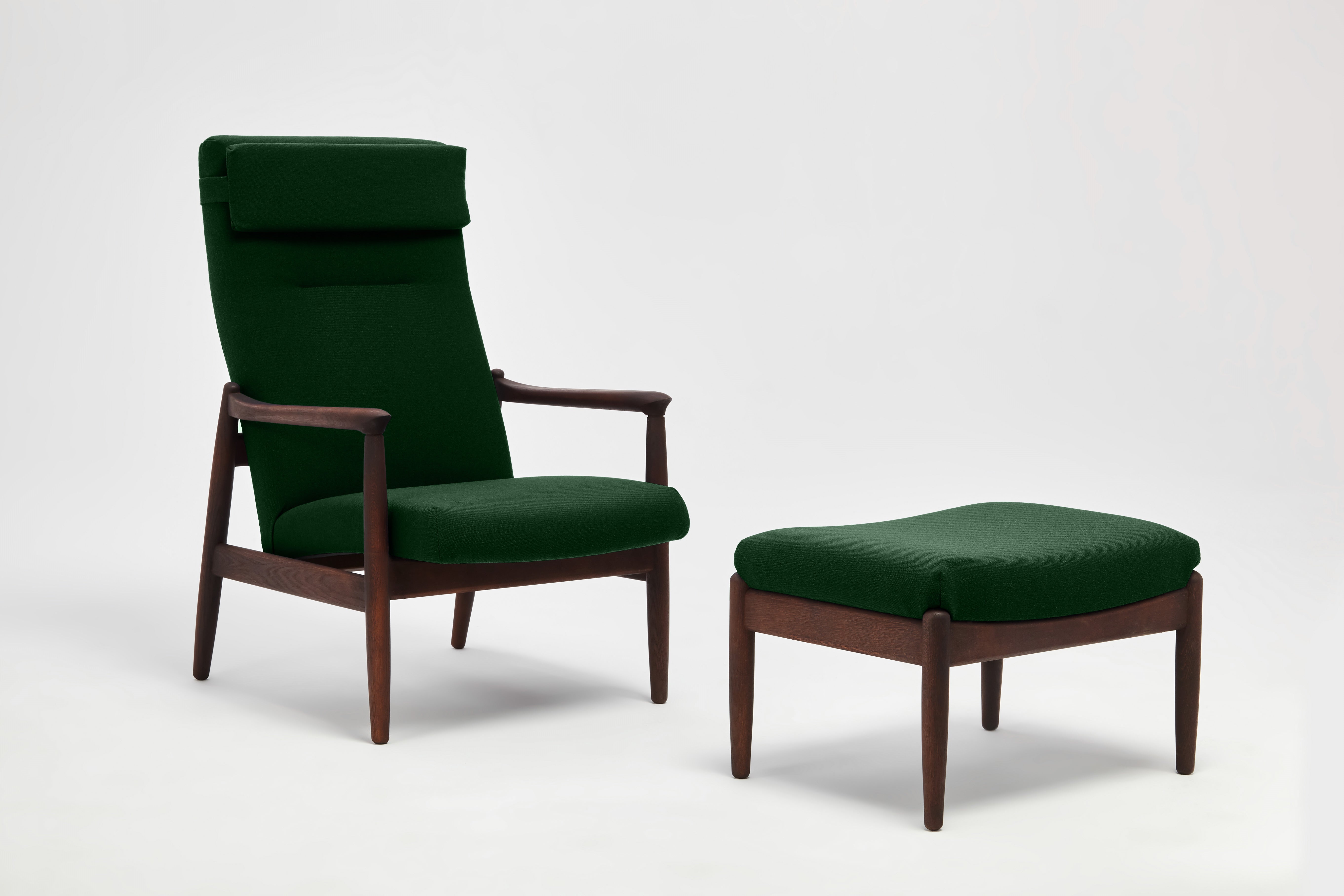 H64 Fauteuil à Dossier Haut Avec Repose-pieds