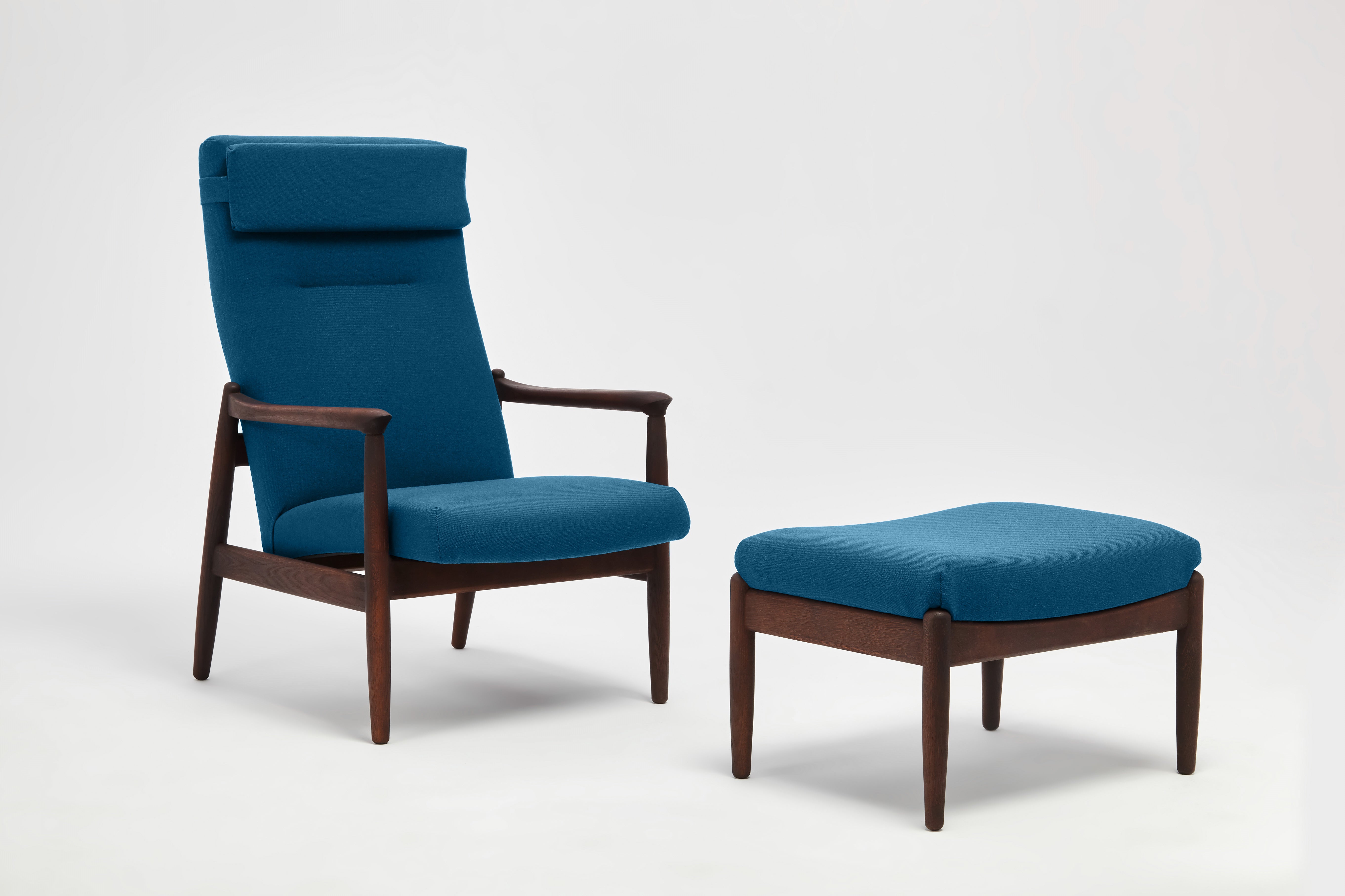 H64 Fauteuil à Dossier Haut Avec Repose-pieds