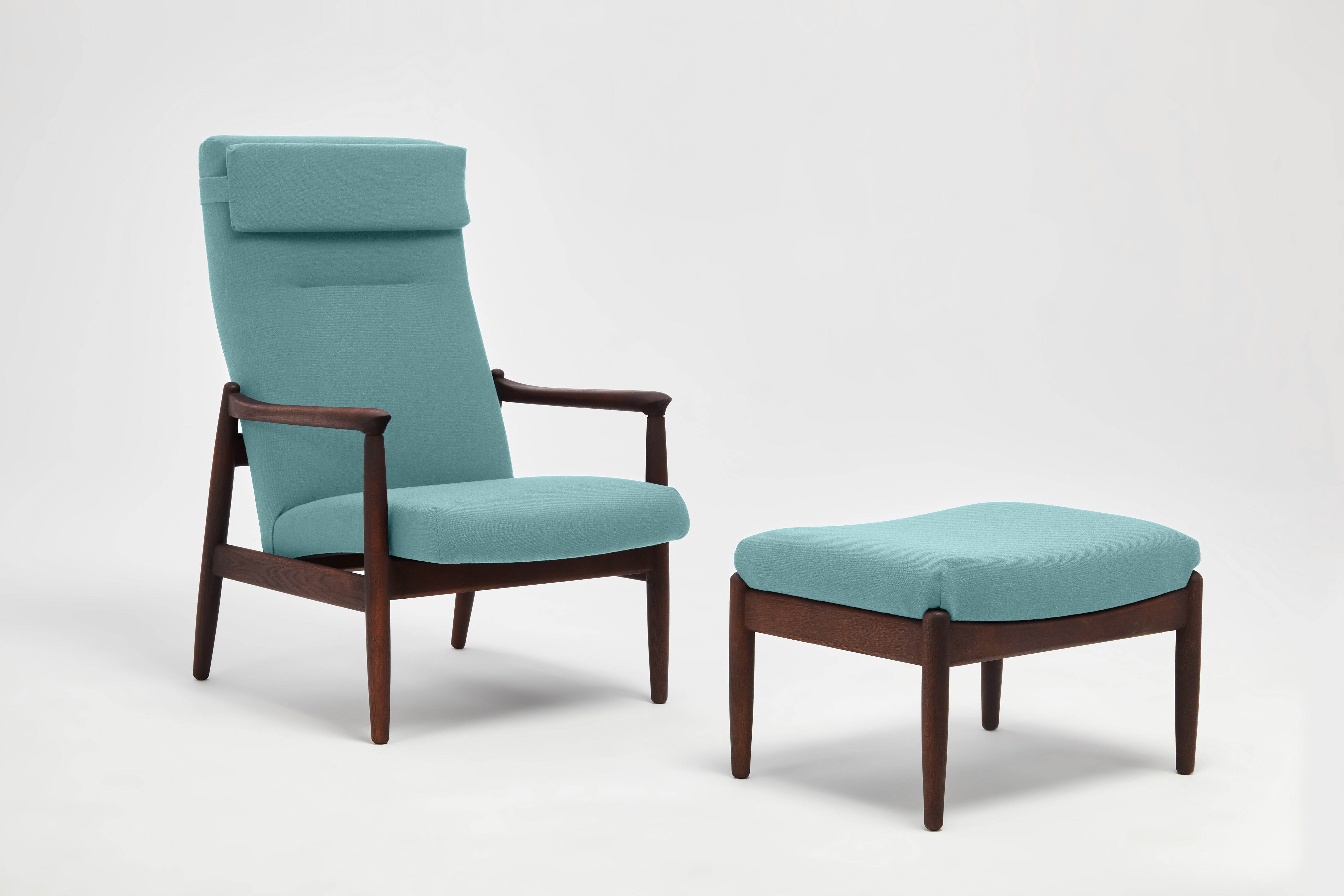 H64 Fauteuil à Dossier Haut Avec Repose-pieds