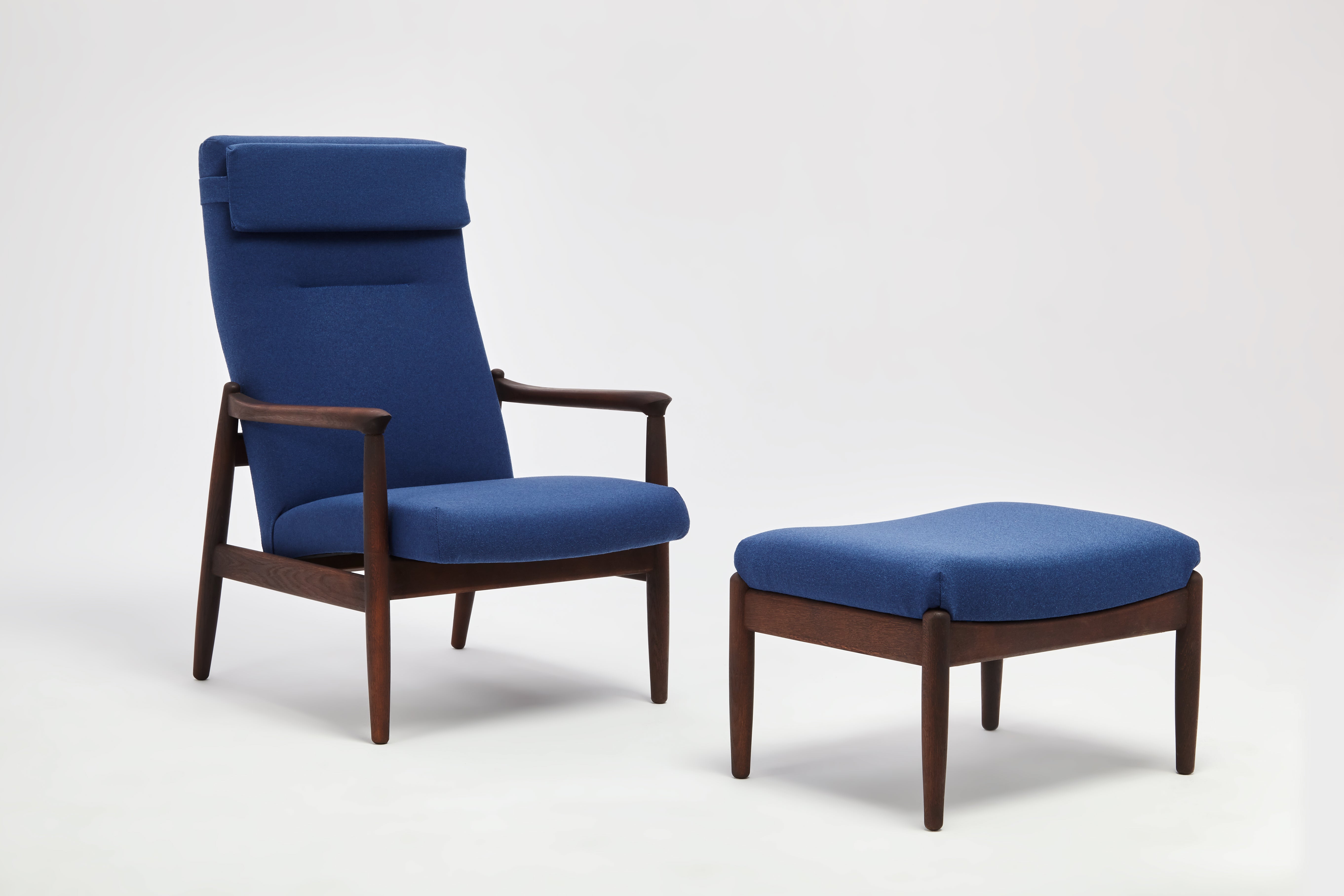 H64 Fauteuil à Dossier Haut Avec Repose-pieds