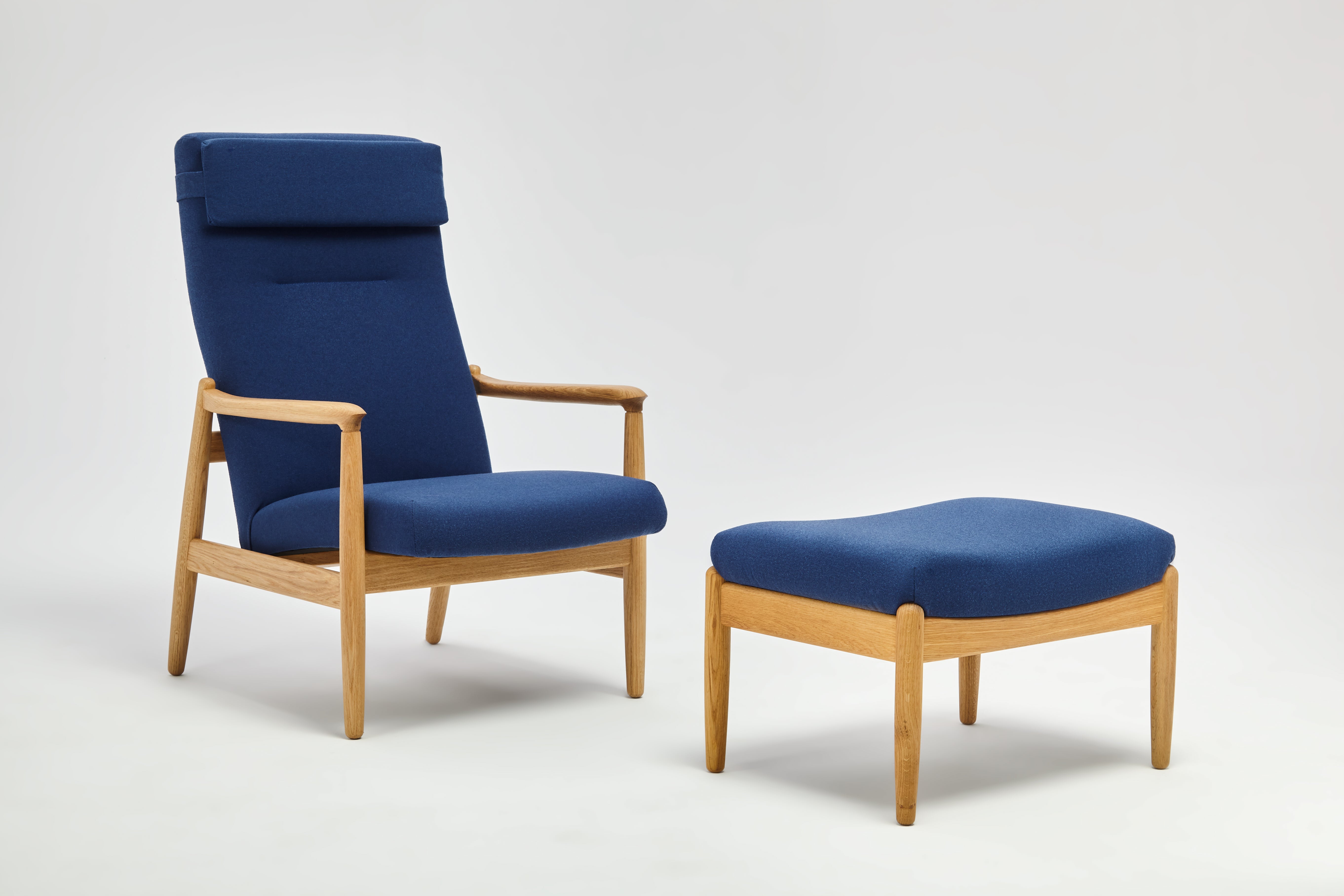 H64 Fauteuil à Dossier Haut Avec Repose-pieds