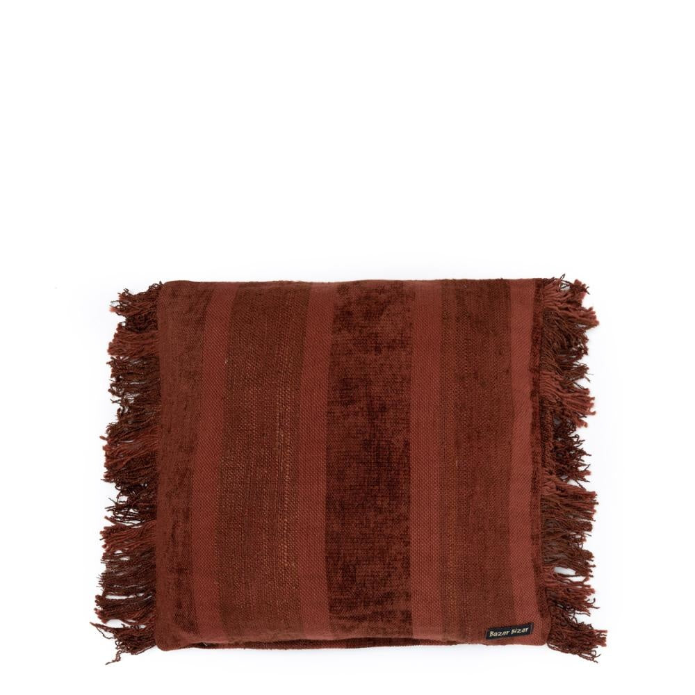 OH MY GEE Cushion Cover Burgundy Velvet front view