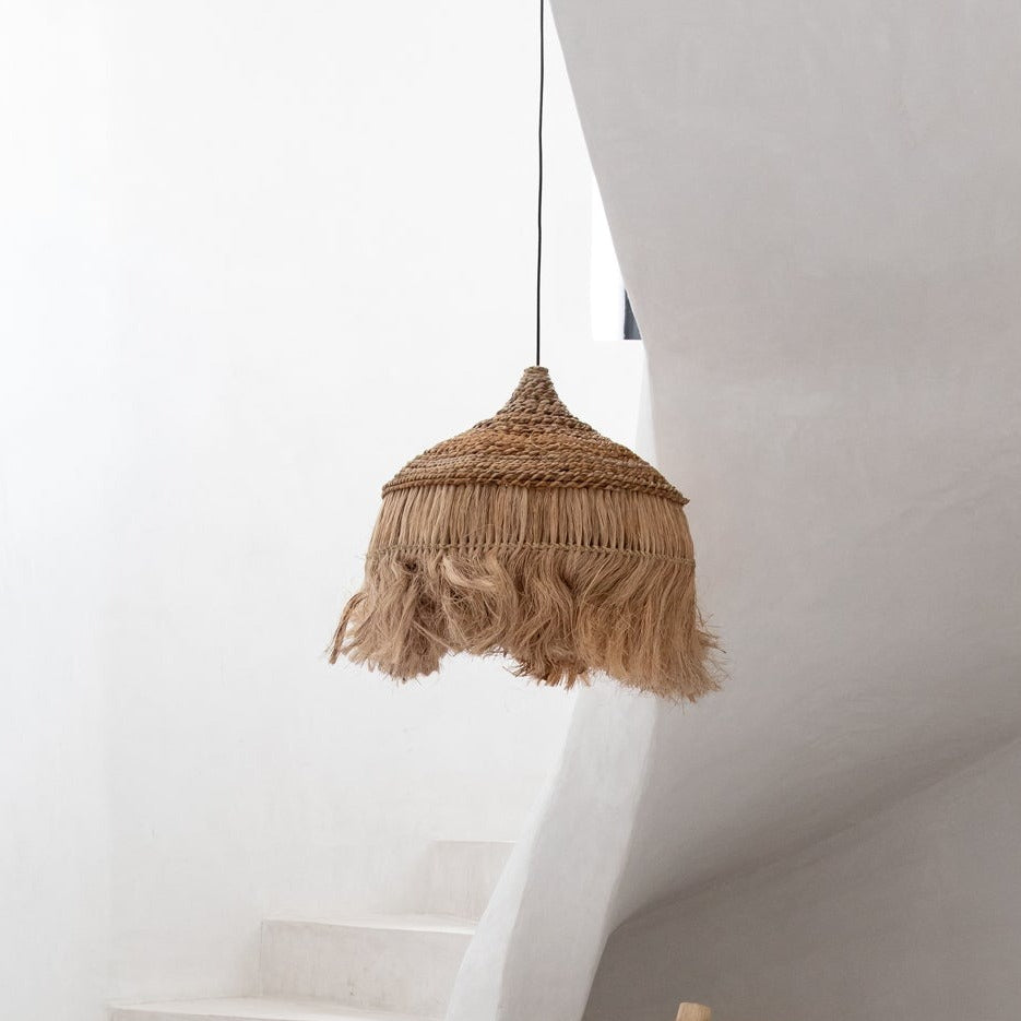 THE ABACA HOOLA Pendant Natural interior view