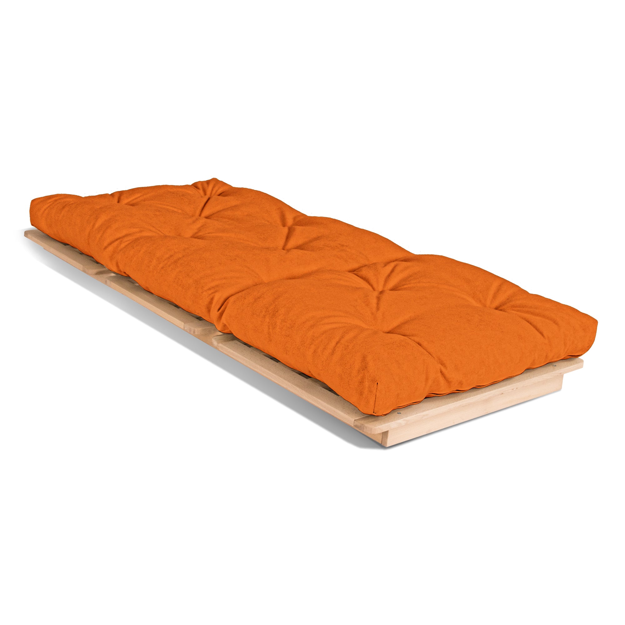 LAYTI-90 Chaise-Lit Futon Simple, Bois De Hêtre Massif, Naturel