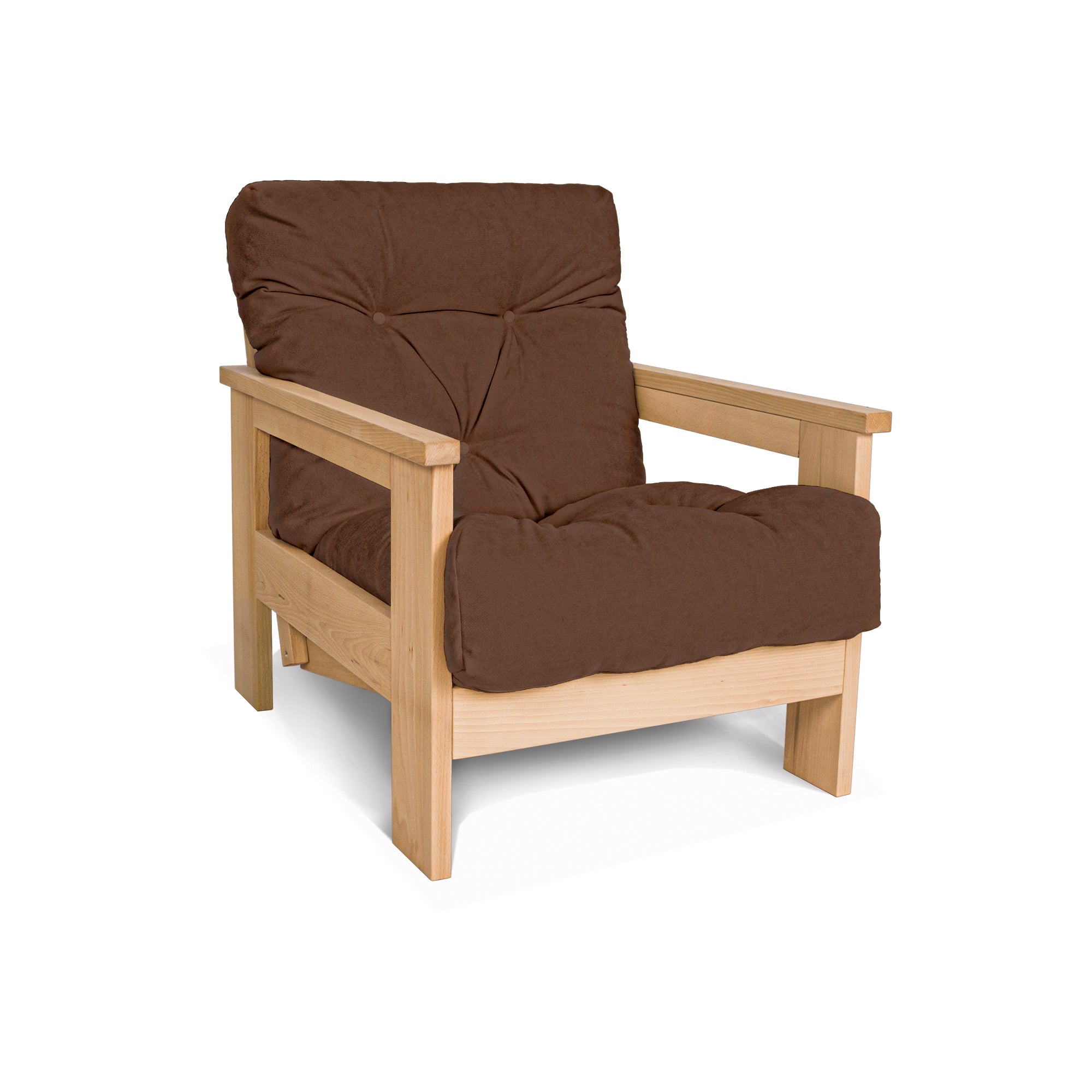 MEXICO Fauteuil, Cadre en Bois de Hêtre, Couleur Naturelle