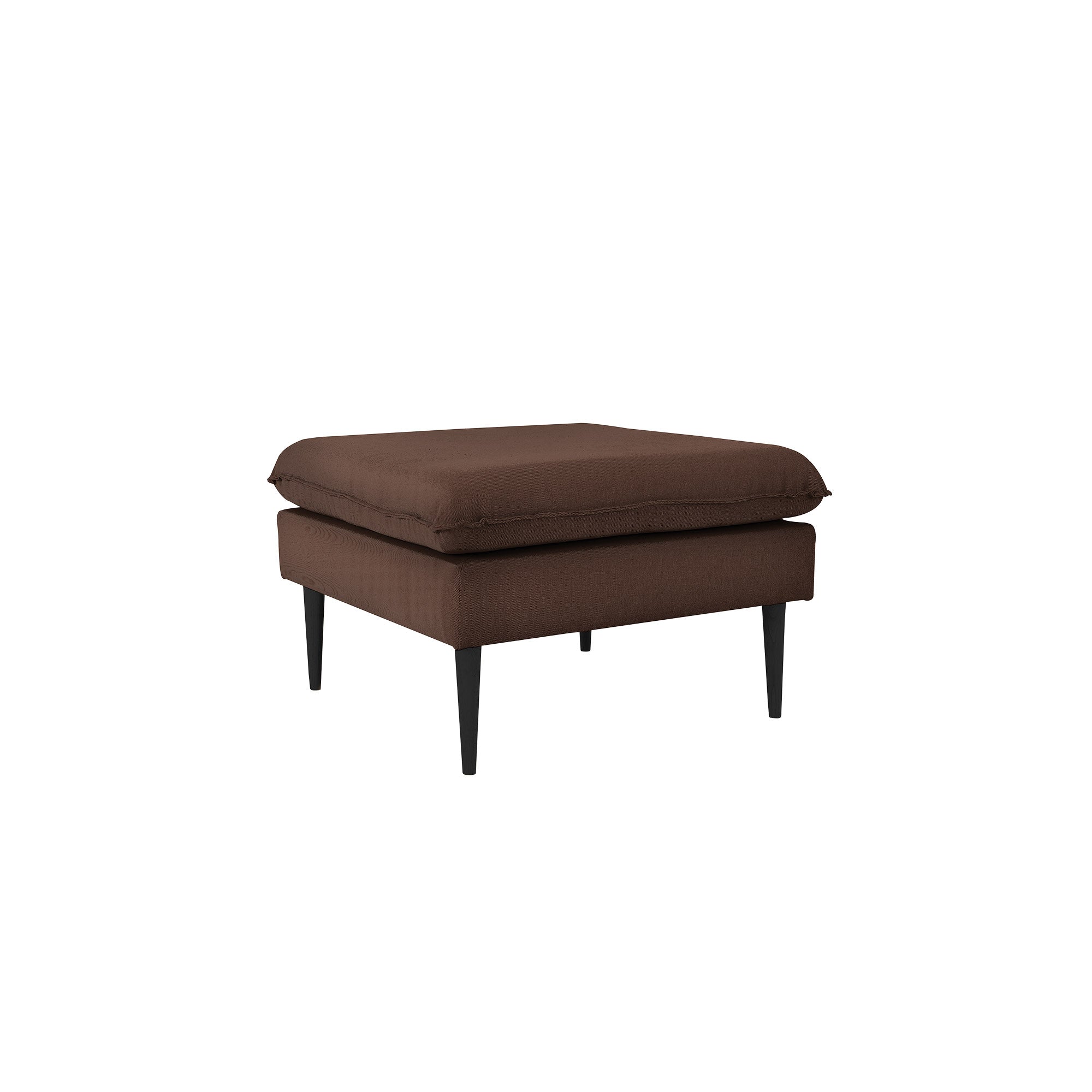 POSH Black Pouffe upholstery colour brown