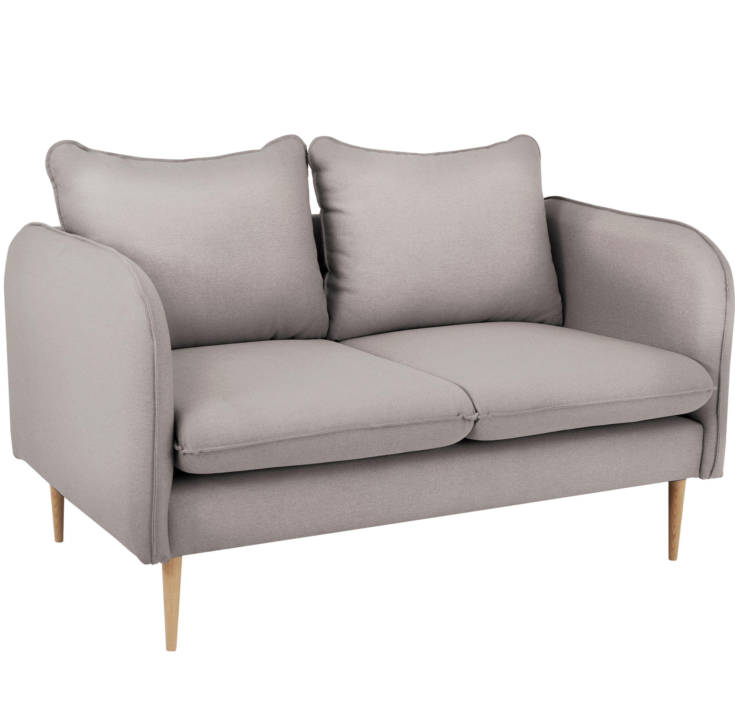 POSH WOOD Sofa 2 Seaters upholstery colour steel grey