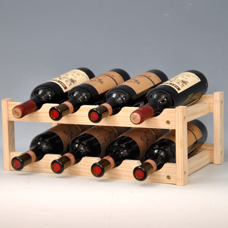 WOOD Household Wine Rack-2 layers
