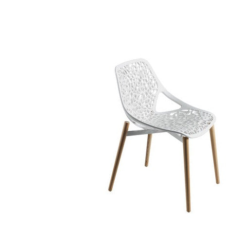 CAPRISE Chair white seat, beech base