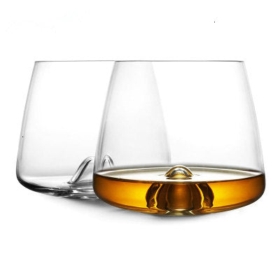 Gobelet à Whisky en verre de roche au design classique