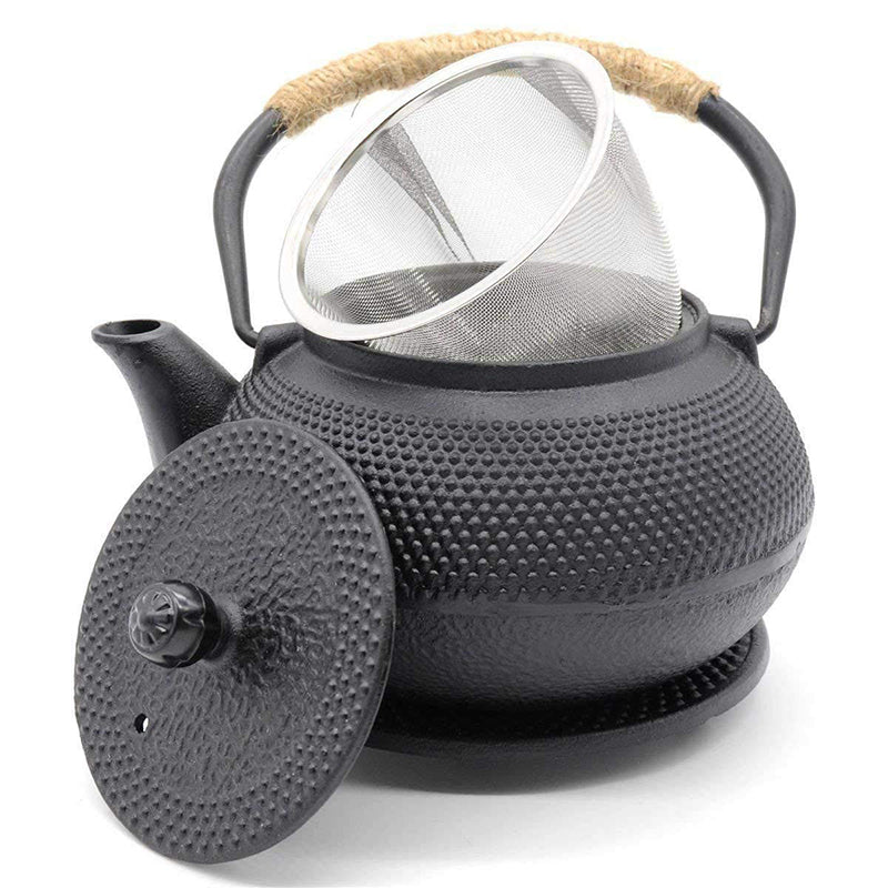 Théière en fonte japonaise avec infuseur en acier inoxydable