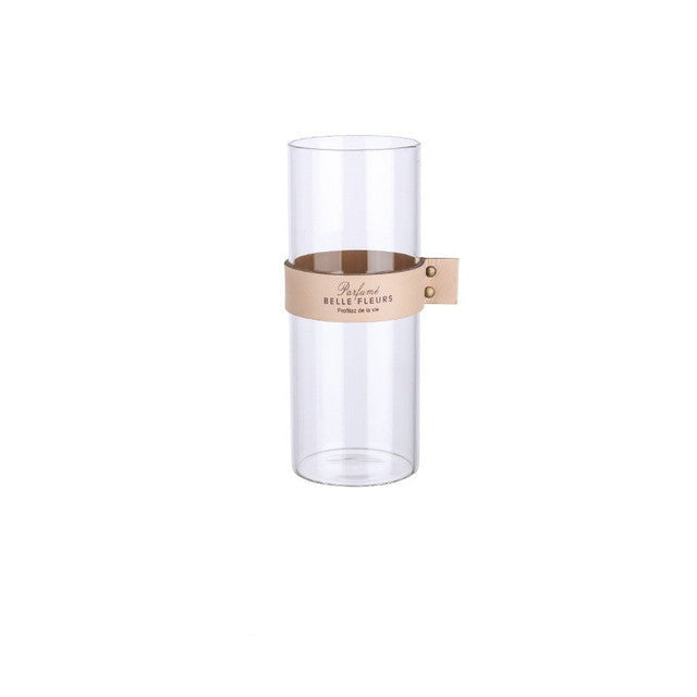 Vase en verre fleur transparent nordique