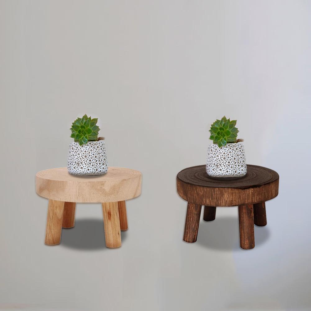 Base de pot de fleurs en bois