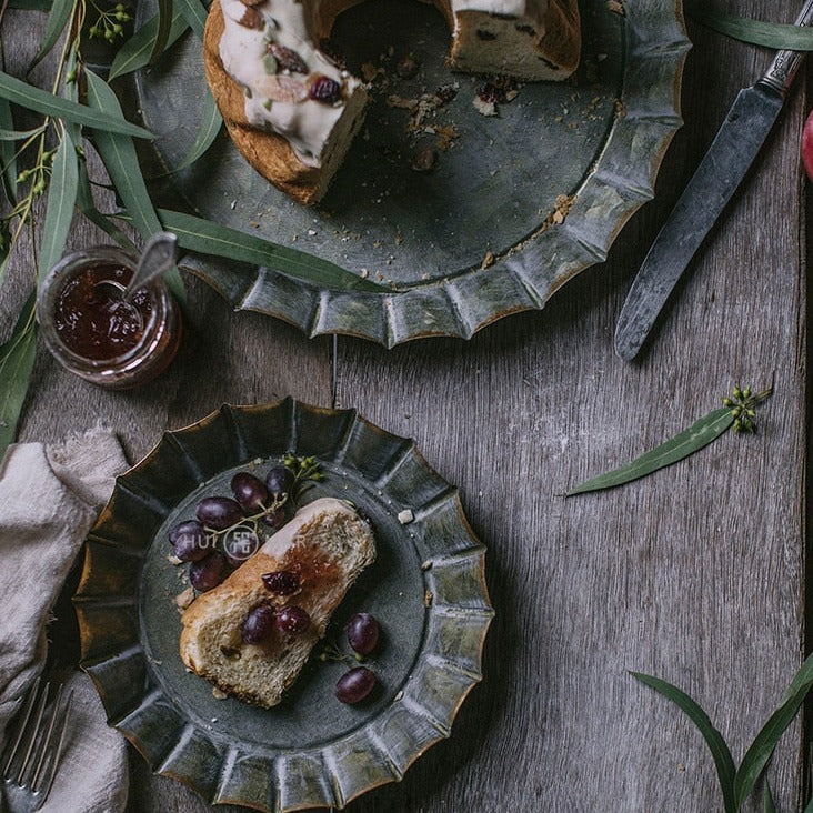 Plateau en Métal Antique Vintage fait à la main