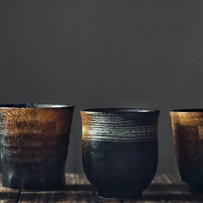 Tasse à thé en céramique japonaise peinte à la main