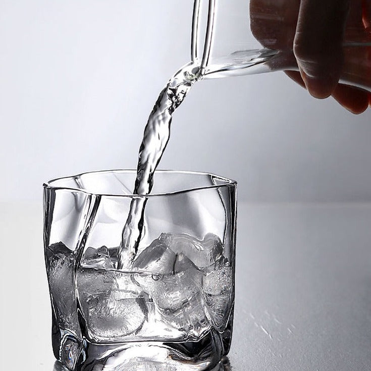 Verres à whisky japonais de forme irrégulière