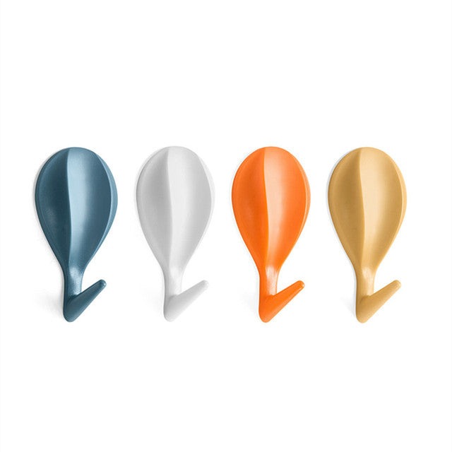 Crochets muraux colorés pour vêtements en montgolfière