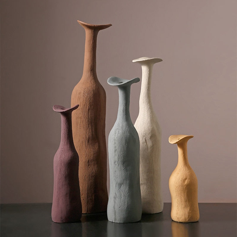 Vase en céramique Minimalist Morandi Colored