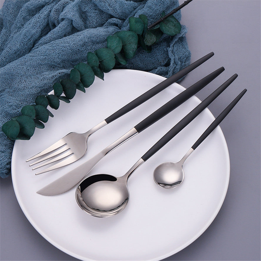 Couverts en acier inoxydable style argenté