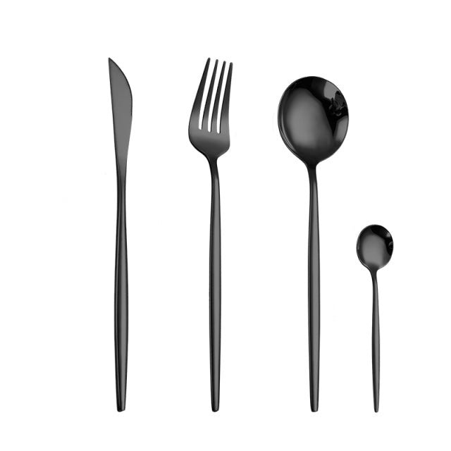 Couverts en acier inoxydable style argenté