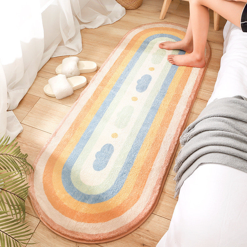 Tapis long et doux à motifs géométriques modernes