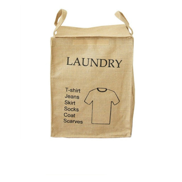 Boîte de rangement pliable en coton et lin