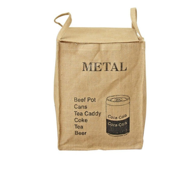 Boîte de rangement pliable en coton et lin