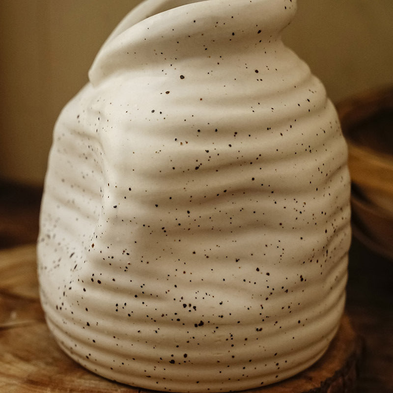 Vase à fleurs en céramique d'art de style nordique simple