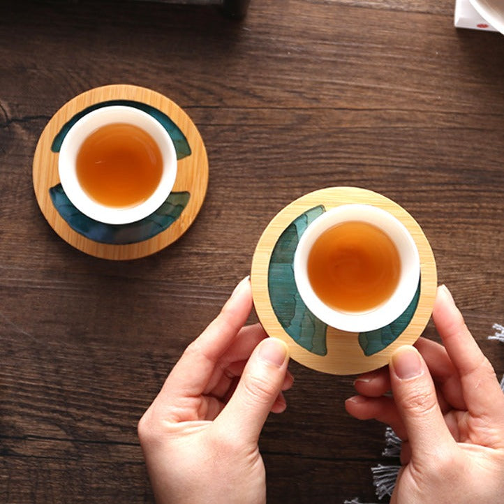 Set de table japonais sous-verres en bambou imperméable