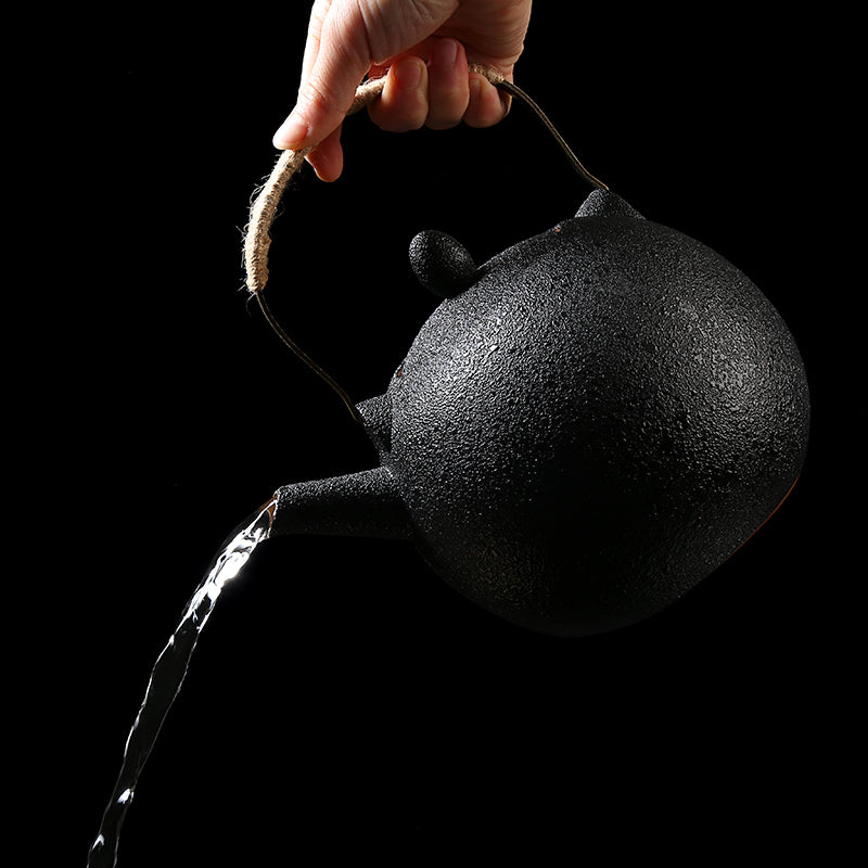 Théière vintage en céramique de style japonais