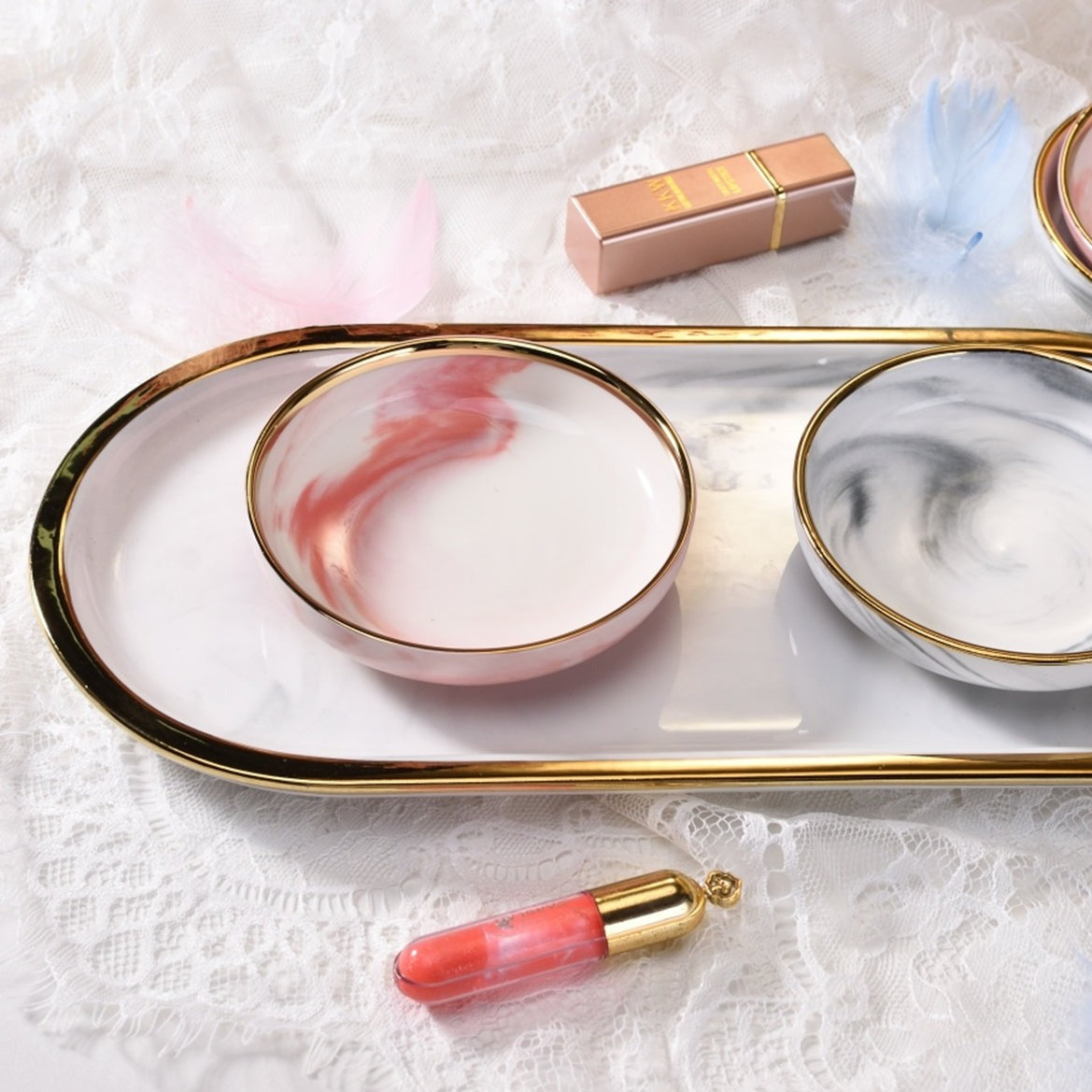 Petit plat à bijoux en céramique nordique