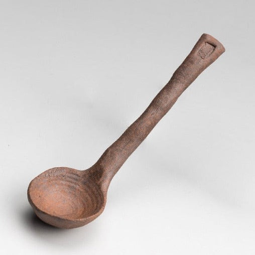 Cuillères rétro créatives en céramique faites à la main