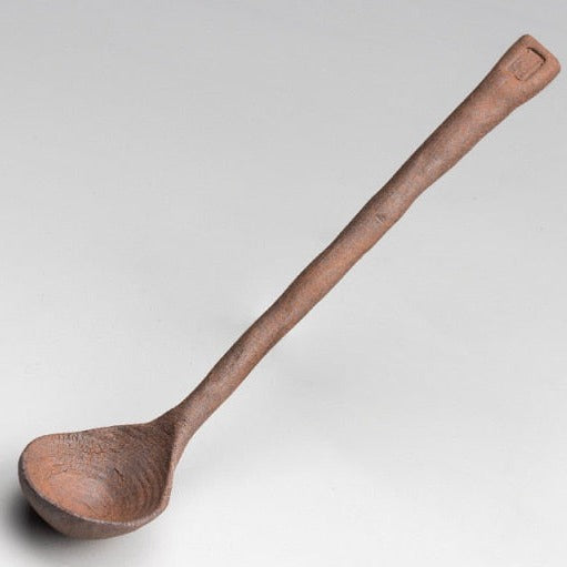 Cuillères rétro créatives en céramique faites à la main