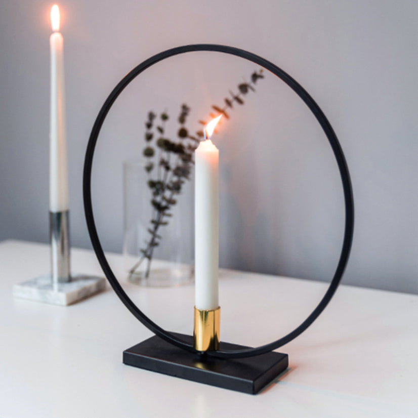 Bougeoir rond moderne