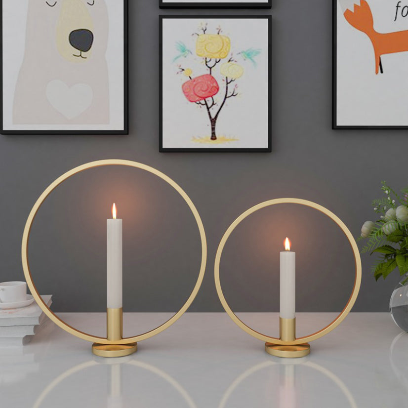 Bougeoir rond moderne