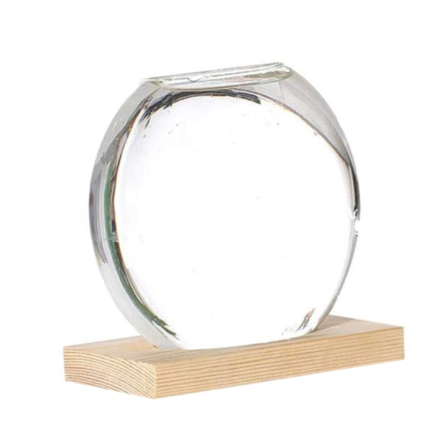 Verre de cristal rond de bureau
