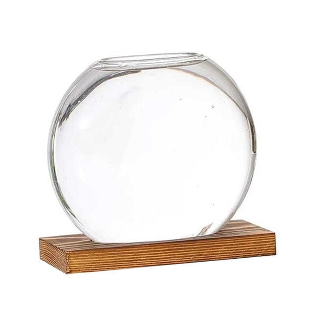 Verre de cristal rond de bureau