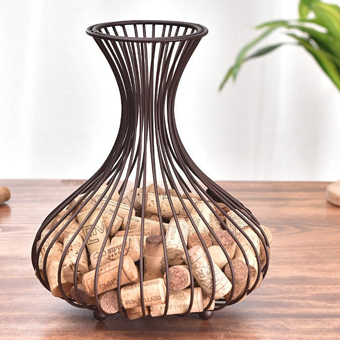 Porte-bouchon de bouteille de vin couleur bronze vintage