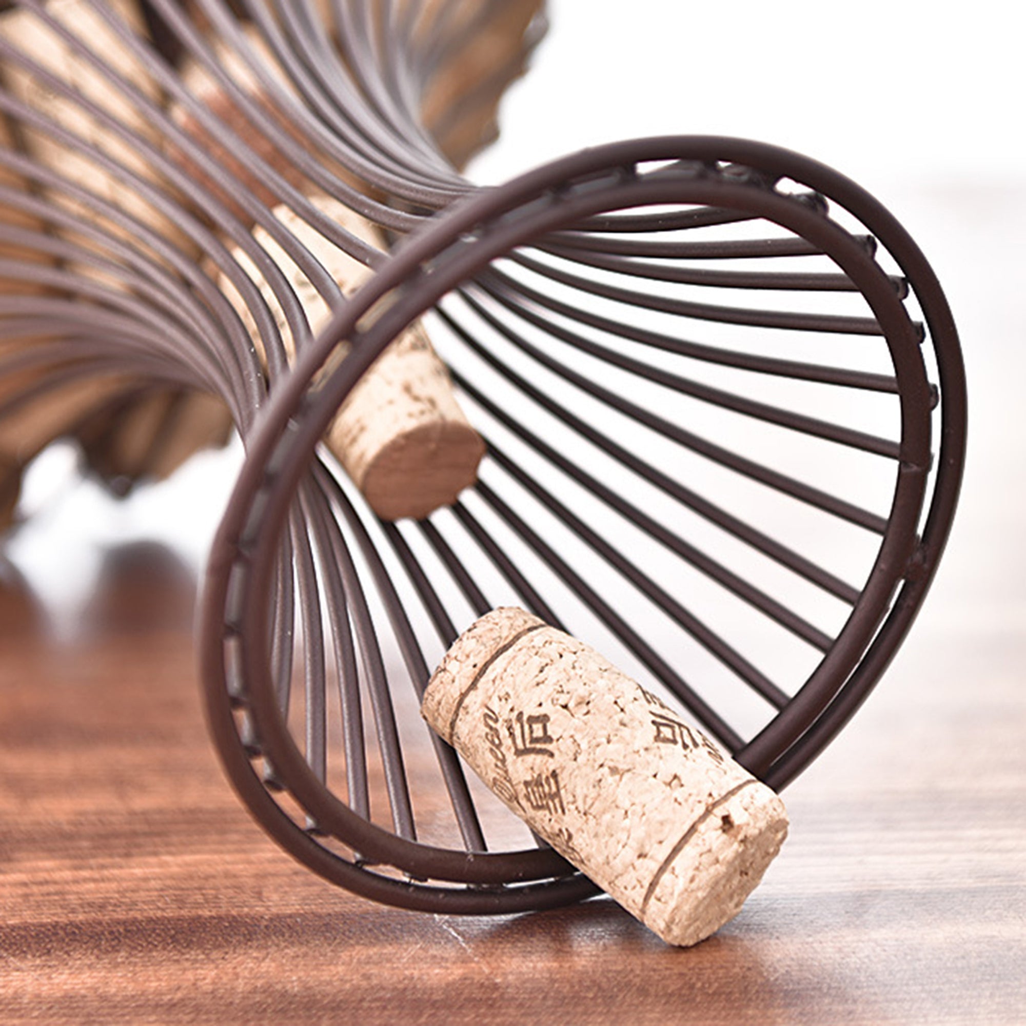 Porte-bouchon de bouteille de vin couleur bronze vintage