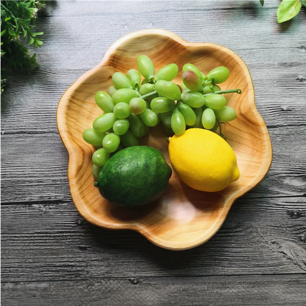 Plateau de service unique en bois naturel fait à la main