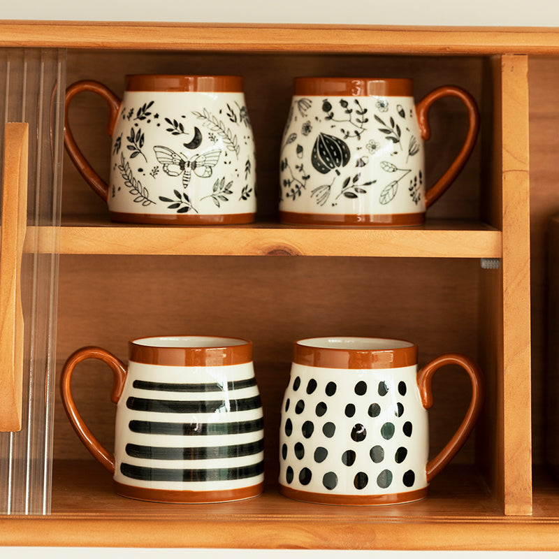 Tasses à Café Vintage en Céramique