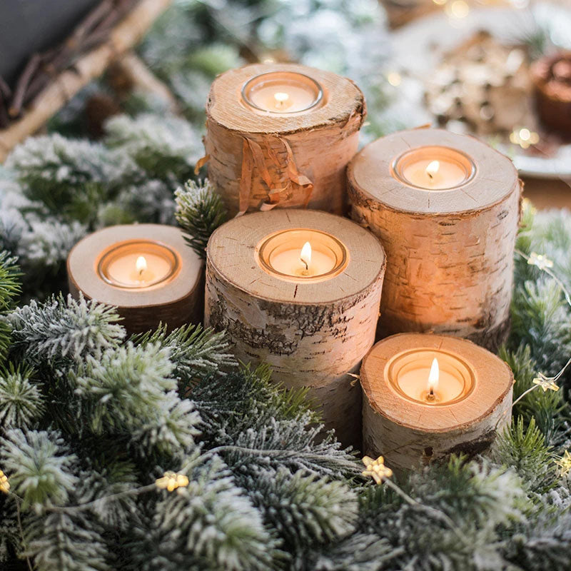 Chandelier rond en bois