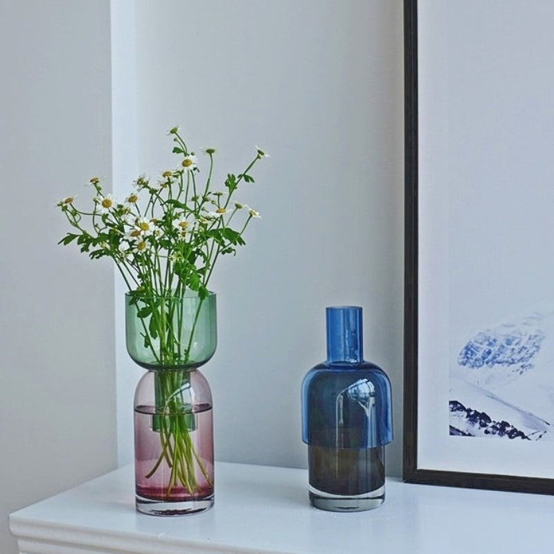 Vase à fleurs à deux voies pour la décoration intérieure