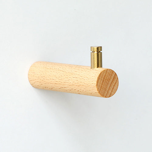 Crochet mural en bois massif