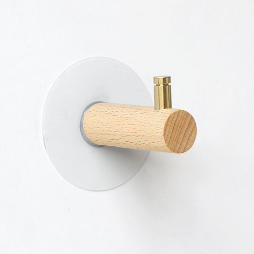 Crochet mural en bois massif