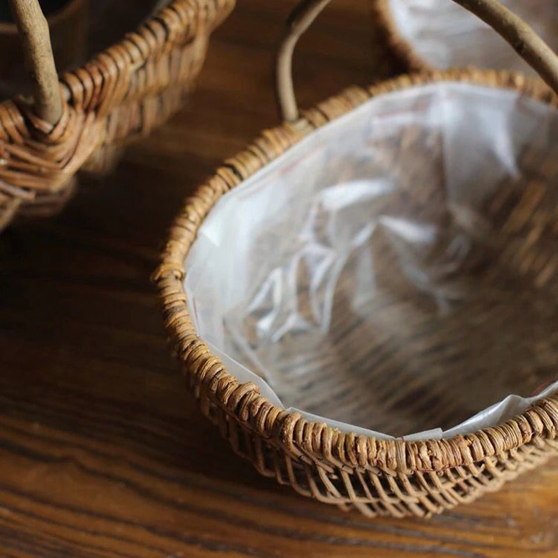 Panier Fleur de Saule Rotin