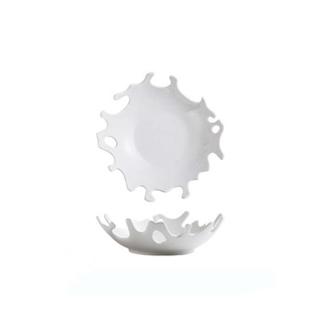 Assiette en Céramique Créative de Forme Irrégulière