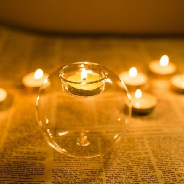 Bougeoir en cristal européen