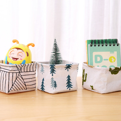 Panier de rangement de bureau pliable